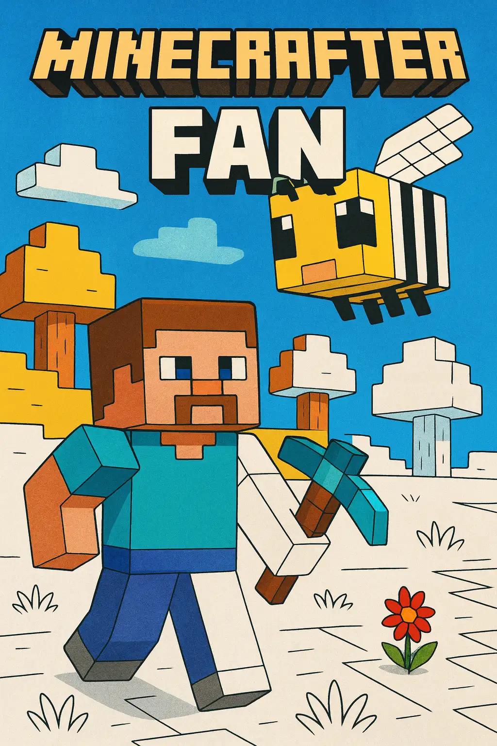 Minecraft Malbuch für Kinder